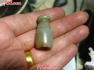 古玩古董清代和田玉老烟嘴,-se28491595-和田玉-零售-7788收藏