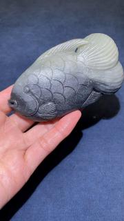 和田玉青花 手把件