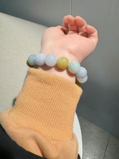 精华 和田玉多宝手串多色珠串玉珠手链汽车车内挂件正品附证书